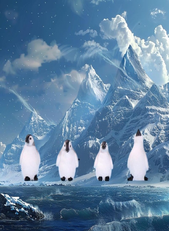 Fevoila 8 Pcs Realistic Penguin Figurines Ocean Animal Penguin Figure Model Cake Toppers Desktop Decor Christmas Birthday Gift - Image 3